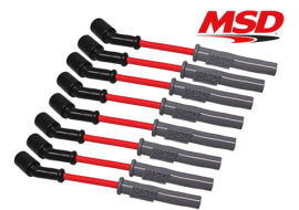 MSD 8.5mm Red Spark Plug Wire Set for GMC / Chevrolet 2002-Up