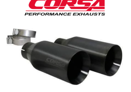 Corsa End Tips for Ford F-150 Raptor Black Billet