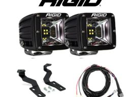 RIGID Radiance White Scene LED Lights w/ Hood Bracket for Toyota Tundra