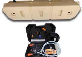 Water Tank 120L with Car Washer kit for Bed Trucks السعر شامل التركيب