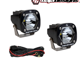 BAJADESIGNS S1 Black LED Auxiliary Light Pod White (Pair)