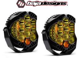 BAJADESIGNS LP9 Pro LED Auxiliary Light Pod Amber Driving Combo (Pair)