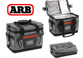 ARB Cooler Bag Charcoal w/ Red Highlights 15in L x 11in W x 9in H Holds 22 Cans