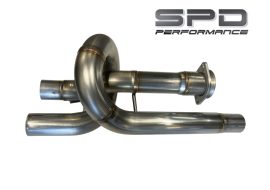 SPD Performance Ford F-150 Raptor 3.5L & Raptor "R" 5.2L Trombone Equal Length Resonator Delete, 2021+